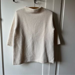 Parronchi Cashmere Slit Back Tunic Sweater Made in Italy